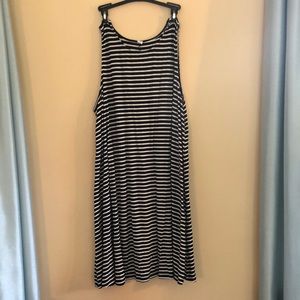 Easy Jersey Knit Striped Dress